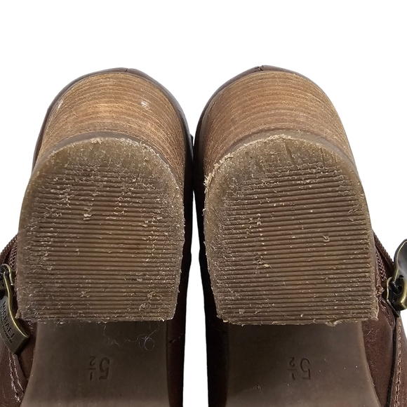 Michael by Michael Shannon Ankle Boots Womens Size 5.5 Brown Heeled Faux Leather - Picture 13 of 13